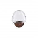 Porte-bougie style chic verre métal House Doctor Gravity