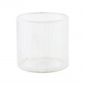 house doctor photophore verre decor carreaux argent check