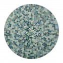 bloomingville table ronde bout de canape mosaique vert sus