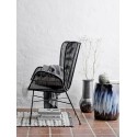 bloomingville bout de canape tabouret gres ceramique bleu ana