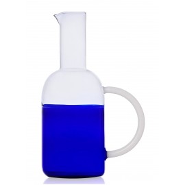 Ichendorf Milano Tequila Sunrise blaue Karaffe aus mundgeblasenem Glas