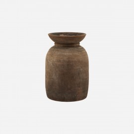 Rustikale Vase aus recyceltem Holz von House Doctor