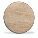 pols potten stoner table basse ronde bout de canape marbre beige metal