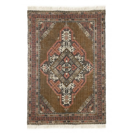 Tapis style oriental coton délavé vintage imprimé HK Living