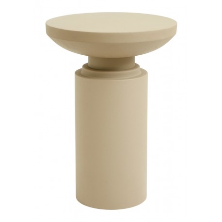 Bout de canape chic métal Nordal Victoria beige