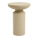 Bout de canape chic métal Nordal Victoria beige