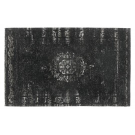 Tapis descente de lit classique vintage délavé Nordal noir