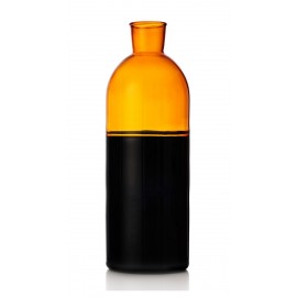 Carafe bouteille design bicolore Ichendorf Milano Light noir ambre