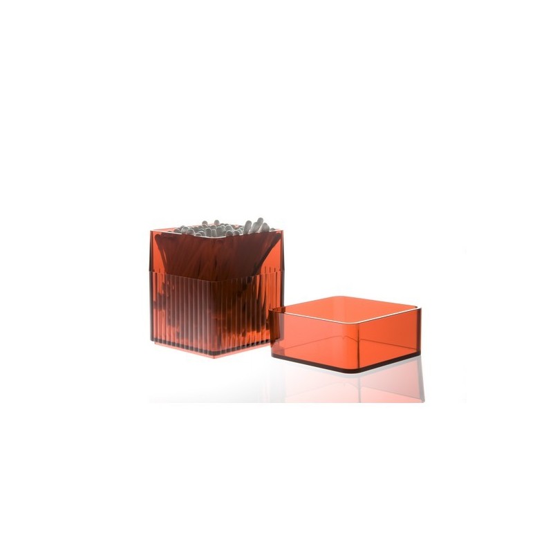 Boite à coton tige rouge design authentics kali box