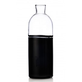 carafe bouteille design verre bicolore noir ichendorf milano light