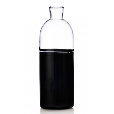 carafe bouteille design verre bicolore noir ichendorf milano light