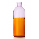 carafe design bouteille verre bicolore ambre ichendorf milano light