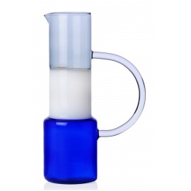 Carafe verre multicolore Ichendorf Milano Caipirinha bleu gris blanc