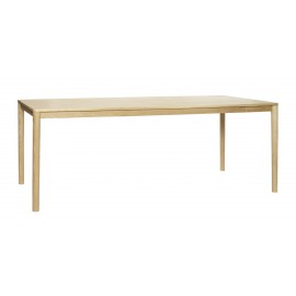 Grande table à manger style scandinave épuré bois Hübsch