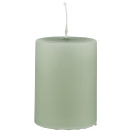 ib laursen bougie cylindre vert celadon clair h 6 cm