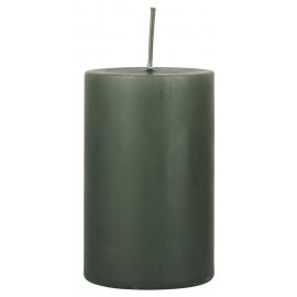 Bougie longue durée cylindre IB Laursen 10 cm vert