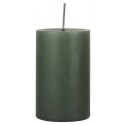 ib laursen bougie longue duree cylindre vert fonce h 10 cm