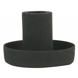 Bougeoir simple rond rustique métal IB Laursen noir