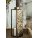 lanterne haute metal ajoure laiton dore decorative ib laursen