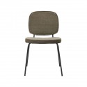 house doctor carma chaise epuree design scandinave textile brun marron