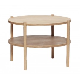 Table basse bois style scandinave 2 plateaux Hübsch