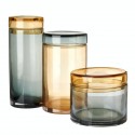 Bocal cuisine verre soufflé chic Pols Potten Caps and Jars set de 3