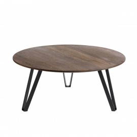 Table basse bois chêne métal Muubs