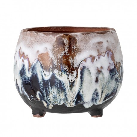 bloomingville cache pot artisanal deco terre cuite multicolore