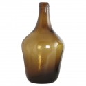 Vase dame-jeanne verre soufflé House Doctor Rec marron