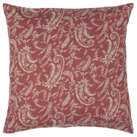 Housse de coussin coton imprimé IB Laursen rouge