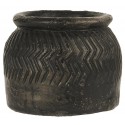 petit pot en beton noir texture vintage ib laursen cesar