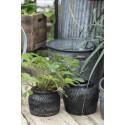 petit pot en beton noir texture vintage ib laursen cesar