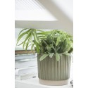 cache pot gres strie vert clair olive b laursen