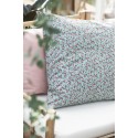 taie d oreiller motif floral turquoise rose 60 x 60 cm ib laursen