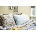 grande taie oreiller coussin fleuri bleu jaune rose ib laursen