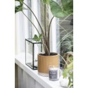 ib laursen cache pot gres strie jaune moutarde