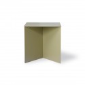 hk living table basse rectangulaire tole pliee origami vert olive