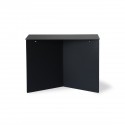 hk living table basse rectangulaire design tole pliee origami noir