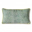 hk living doris coussin rectangulaire reversible imprime fleuri vert