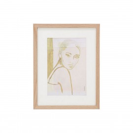 Tableau illustration portrait femme HK Living Stella