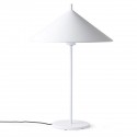 hk living lampe de table epuree metal blanc triangle lamp