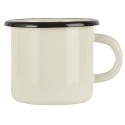 mug metal emaille vintage blanc ib laursen