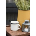 mug metal emaille vintage blanc ib laursen