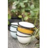 petit bol emaille vintage jaune moutarde ib laursen