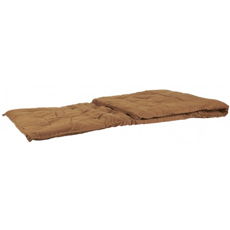 ib laursen matelas de banc long coton marron