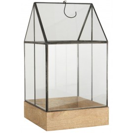 mini serre d interieur verre metal noir bois ib laursen