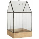 mini serre d interieur verre metal noir bois ib laursen