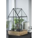 mini serre d interieur verre metal noir bois ib laursen