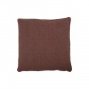 Housse de coussin carre uni House Doctor Sai rouge