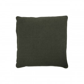 Housse de coussin uni lin coton House Doctor Sai vert